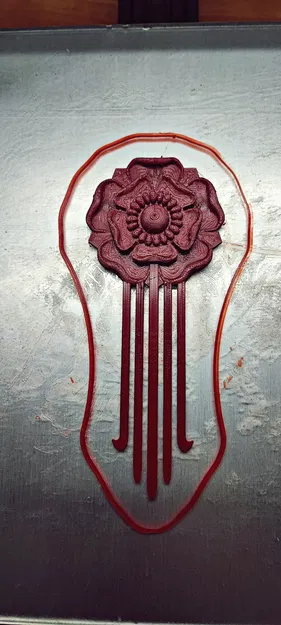 Mẫu phụ kiện cài tóc hình hoa Tudor sang trọng (3D Printable) - Image 1