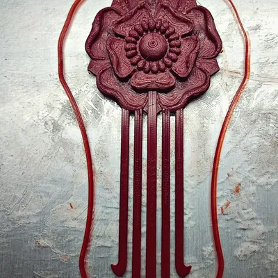 Mẫu phụ kiện cài tóc hình hoa Tudor sang trọng (3D Printable)