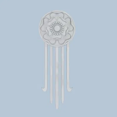 Mẫu phụ kiện cài tóc hình hoa Tudor sang trọng (3D Printable)