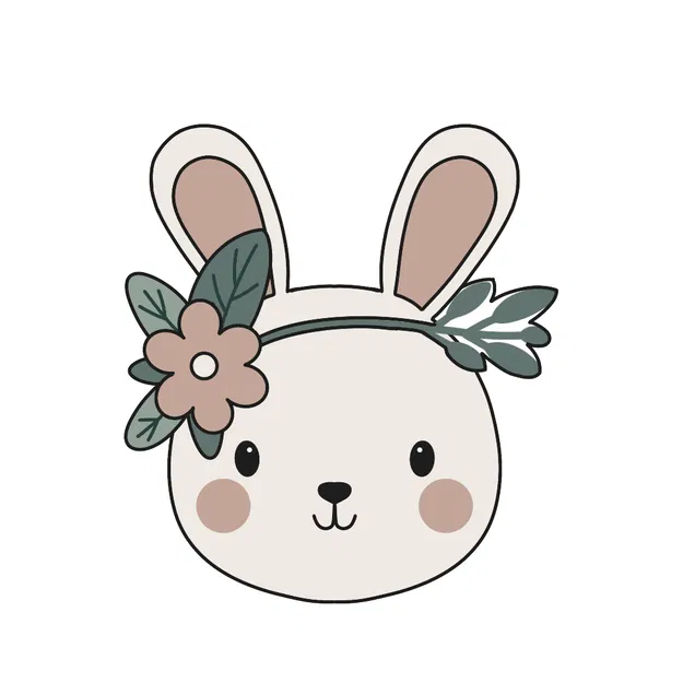 Khuôn cắt bánh quy hình chú thỏ Phục sinh (Easter Bunny) - Image 1