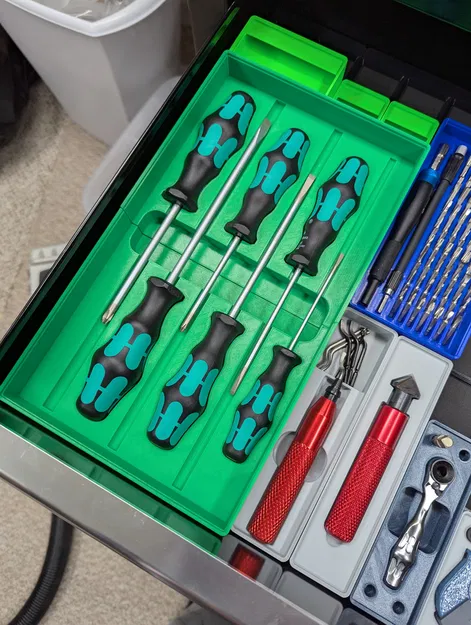 Khay lưu trữ Gridfinity cho Wera Kraftform Plus 334/6 - Image 1