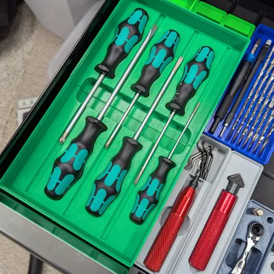 Khay lưu trữ Gridfinity cho Wera Kraftform Plus 334/6