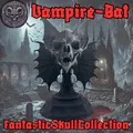 Mô hình đầu lâu Dơi Ma cà rồng (Vampire Bat Skull) kèm chân đế - Thumbnail 1