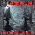 Mô hình đầu lâu Dơi Ma cà rồng (Vampire Bat Skull) kèm chân đế - Thumbnail 4