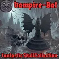 Mô hình đầu lâu Dơi Ma cà rồng (Vampire Bat Skull) kèm chân đế - Thumbnail 7