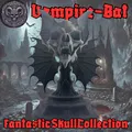 Mô hình đầu lâu Dơi Ma cà rồng (Vampire Bat Skull) kèm chân đế - Thumbnail 12