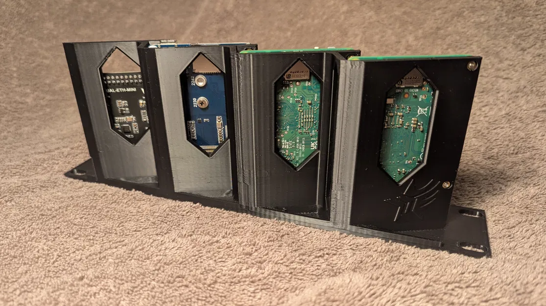 Khung gắn 10-inch cho 4 Raspberry Pi (1U) - Image 3