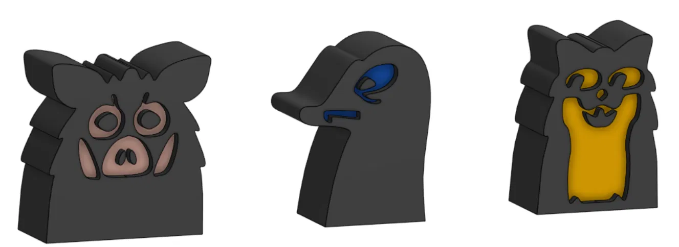 Bộ mô hình quân cờ 3D cho trò chơi Root Homeland Expansion - Image 1