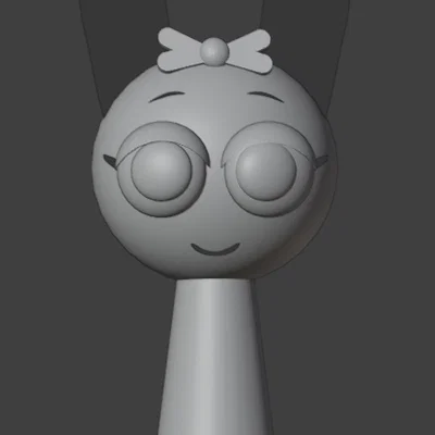 Mô hình 3D Pinki Sprunki - Thiết kế nhân vật dễ thương