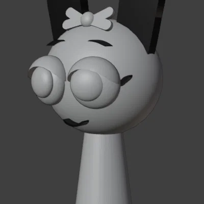 Mô hình 3D Pinki Sprunki - Thiết kế nhân vật dễ thương