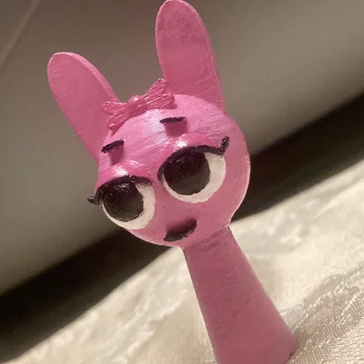 Mô hình 3D Pinki Sprunki - Thiết kế nhân vật dễ thương