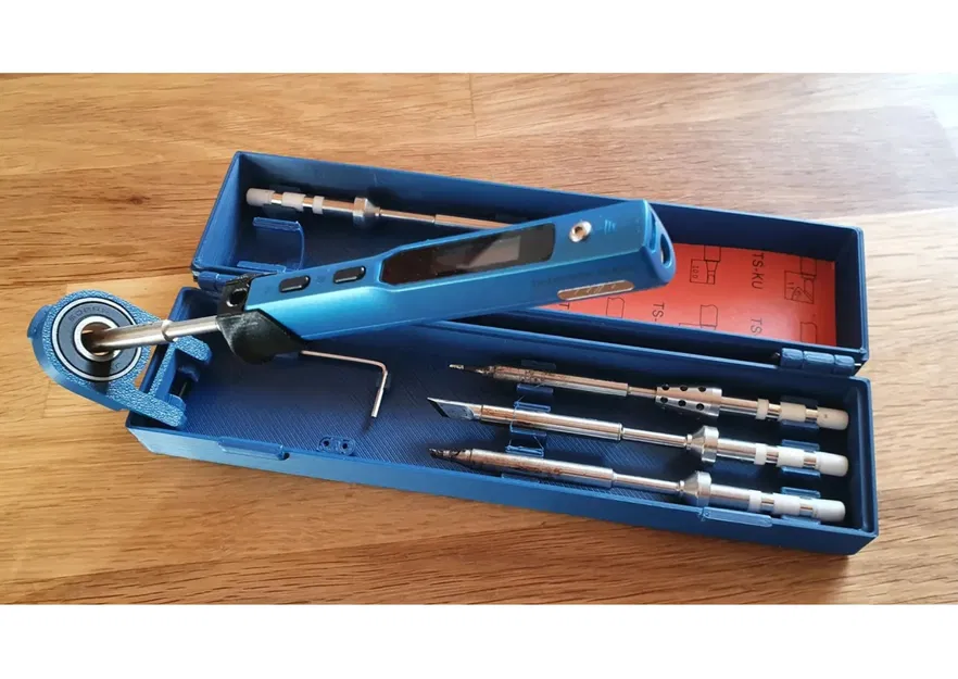 Hộp đựng mỏ hàn TS100 kèm giá đỡ - Image 1