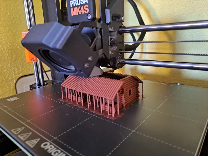 Mô hình nhà gỗ (Log cabin) tỉ lệ 1:120 (TT) - Image 2