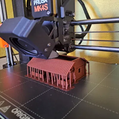 Mô hình nhà gỗ (Log cabin) tỉ lệ 1:120 (TT)