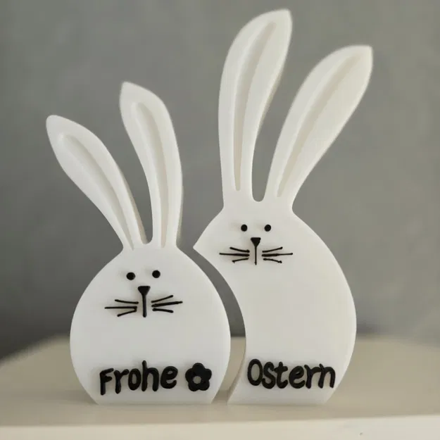 Cặp thỏ trang trí Phục sinh - Hasen Paar Oster Deko - Image 1