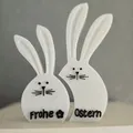 Cặp thỏ trang trí Phục sinh - Hasen Paar Oster Deko - Thumbnail 1