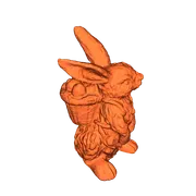 Mô hình 3D chú thỏ Phục sinh mang giỏ dễ thương trang trí lễ hội - Image 1