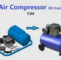 Mô hình Kit Card Máy nén khí - Phụ kiện sa bàn gara tỷ lệ 1:24 - Thumbnail 1