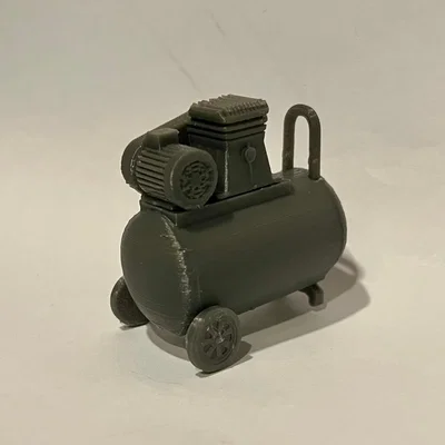 Mô hình Kit Card Máy nén khí - Phụ kiện sa bàn gara tỷ lệ 1:24