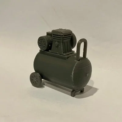 Mô hình Kit Card Máy nén khí - Phụ kiện sa bàn gara tỷ lệ 1:24