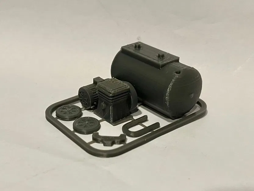 Mô hình Kit Card Máy nén khí - Phụ kiện sa bàn gara tỷ lệ 1:24 - Image 4