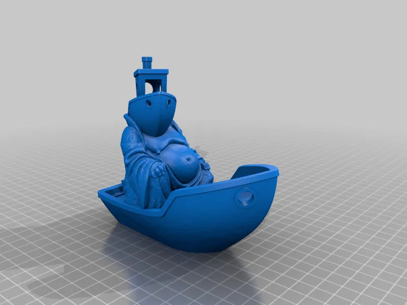 Benchy Buddha: Mô hình trang trí 3D độc đáo kết hợp giữa tàu và tượng Phật - Image 1