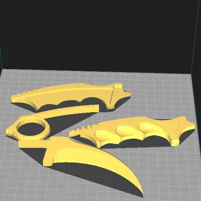 Mô hình dao Karambit CS:GO cho game thủ in 3D