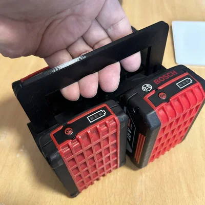 Giá treo và tay xách pin Bosch 18V - Thiết kế 3D chuyên dụng