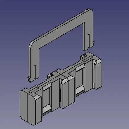 Giá treo và tay xách pin Bosch 18V - Thiết kế 3D chuyên dụng - Image 2