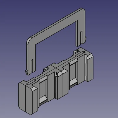Giá treo và tay xách pin Bosch 18V - Thiết kế 3D chuyên dụng