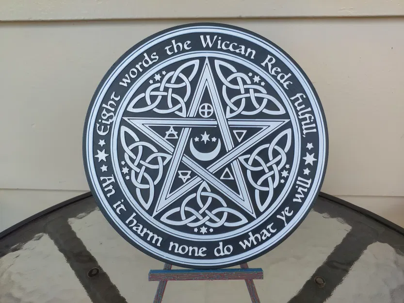 Tranh treo tường Wiccan Pentagram - Image 1
