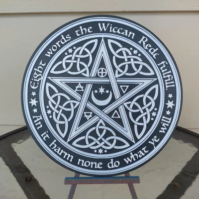 Tranh treo tường Wiccan Pentagram