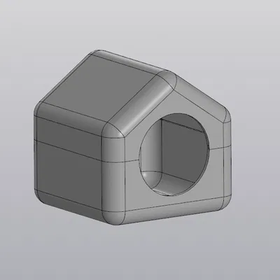 Mẫu nhà nhỏ xinh cho hamster - File in 3D đơn giản và an toàn