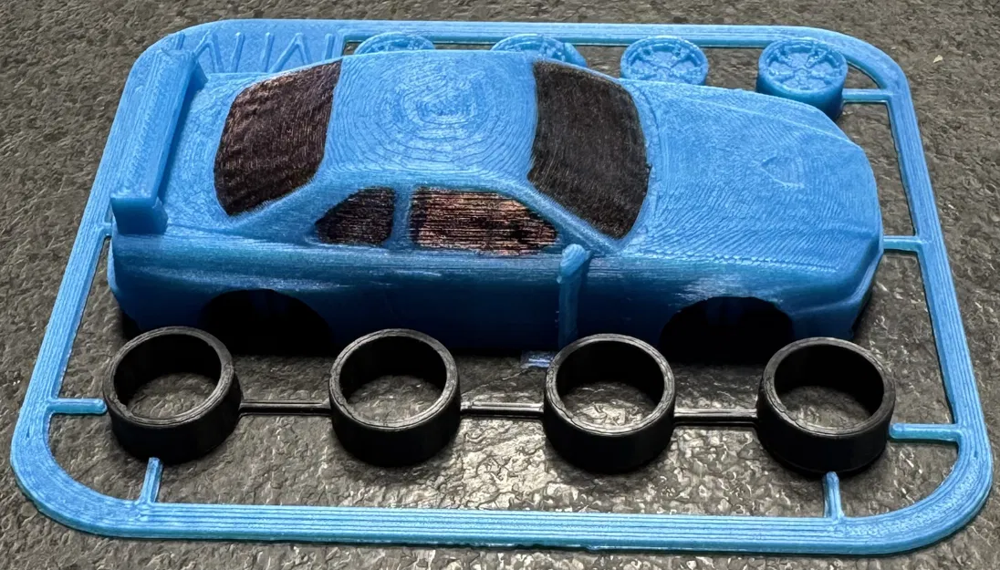 Mô hình Nissan Skyline Kit Card - Tự in và lắp ráp xe huyền thoại - Image 3