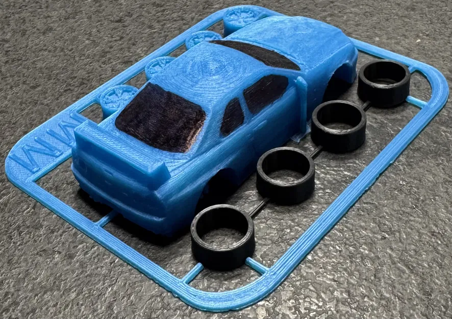 Mô hình Nissan Skyline Kit Card - Tự in và lắp ráp xe huyền thoại - Image 6