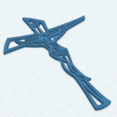 Mô hình Thập giá Chúa Giêsu (Cross Jesus) in 3D nghệ thuật