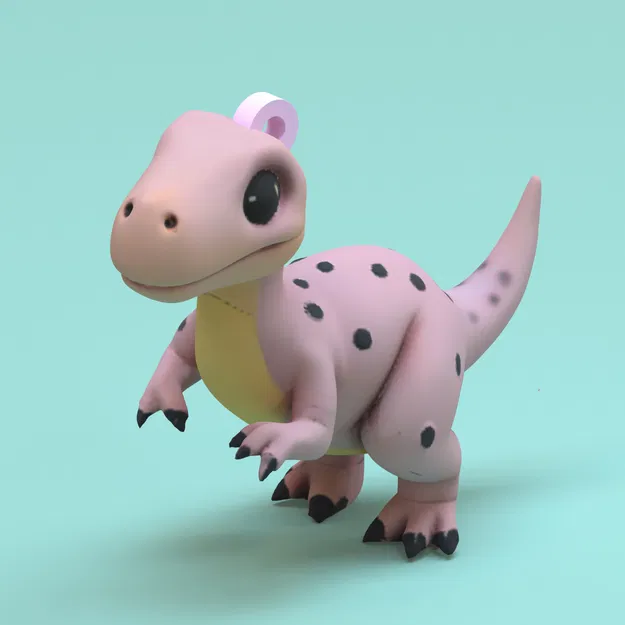 Móc khóa khủng long dễ thương - Image 1