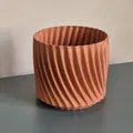 Mẫu in 3D chậu cây họa tiết hình học xoắn ốc tinh tế - Thumbnail 2