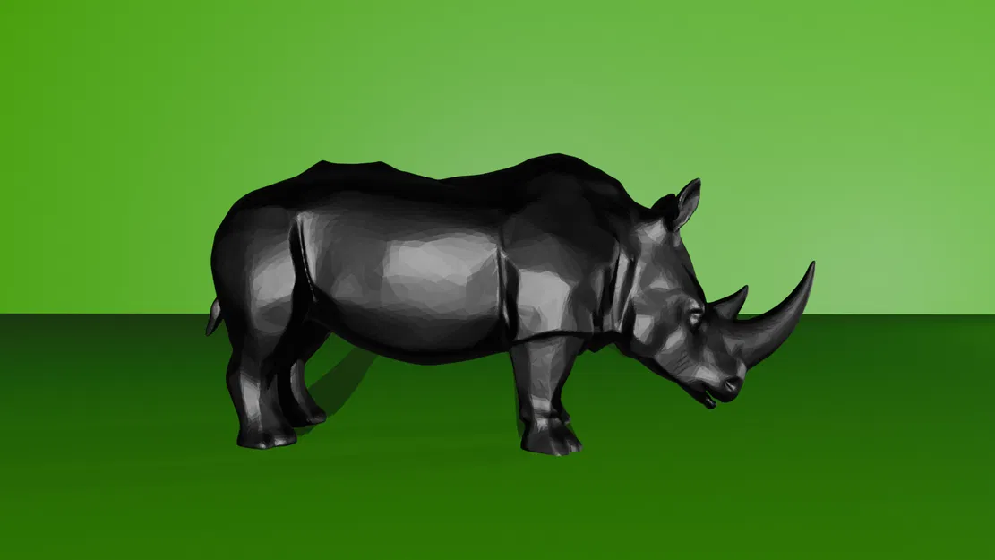 Mô hình Tượng Tê Giác 3D độc đáo trang trí bàn làm việc - Image 2