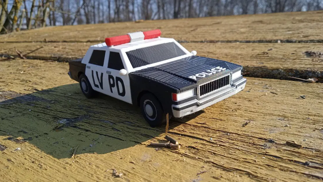 Mô hình xe cảnh sát LVPD 3D - Phiên bản tái hiện từ GTA San Andreas - Image 1