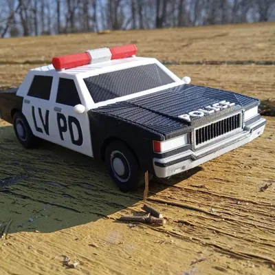 Mô hình xe cảnh sát LVPD 3D - Phiên bản tái hiện từ GTA San Andreas