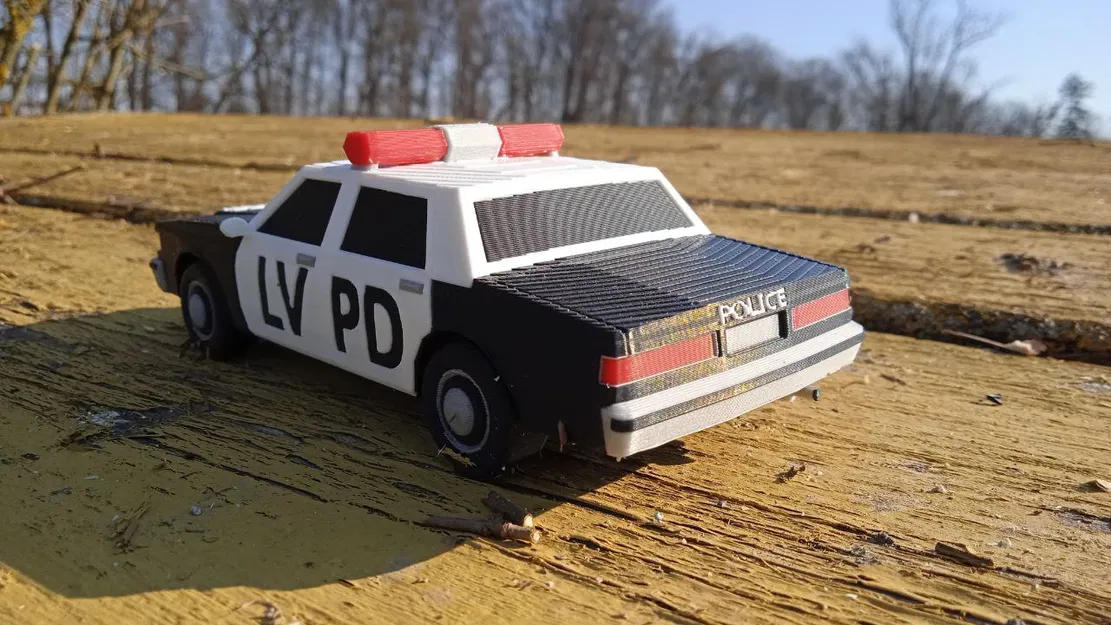 Mô hình xe cảnh sát LVPD 3D - Phiên bản tái hiện từ GTA San Andreas - Image 3