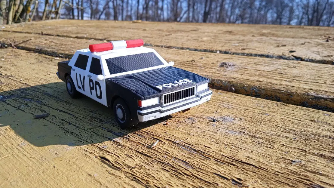 Mô hình xe cảnh sát LVPD 3D - Phiên bản tái hiện từ GTA San Andreas - Image 7