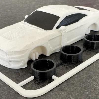 Mô hình lắp ráp Shelby Mustang GT350R kit card độc đáo cho dân in 3D