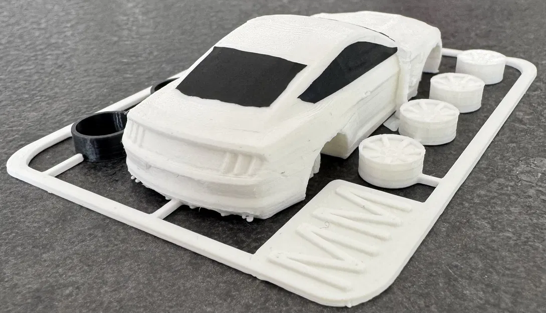 Mô hình lắp ráp Shelby Mustang GT350R kit card độc đáo cho dân in 3D - Image 5