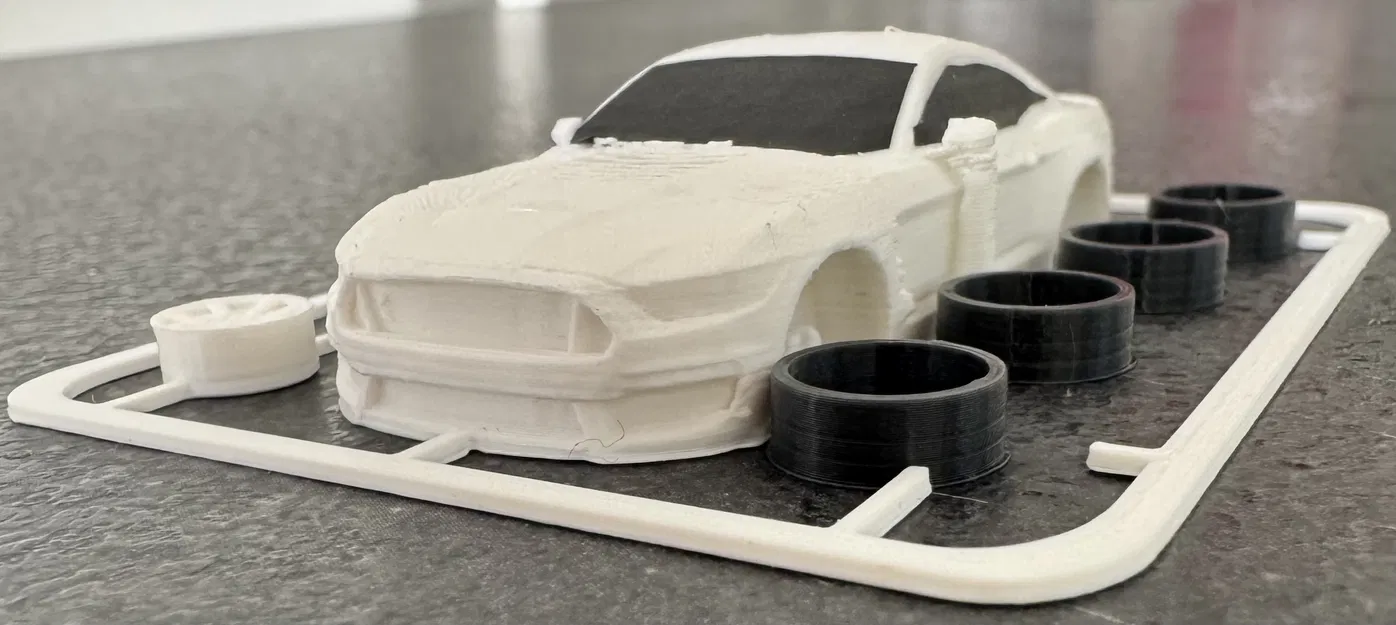 Mô hình lắp ráp Shelby Mustang GT350R kit card độc đáo cho dân in 3D - Image 6