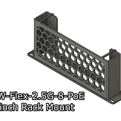 Giá đỡ tủ rack 10-inch cho Ubiquiti USW-Flex-2.5G-8-PoE
