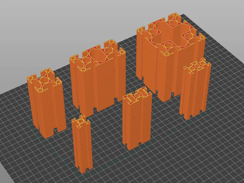 Thanh nhôm định hình 2020 2040 3030 4040 4080 8080 kèm T-nut - Image 2