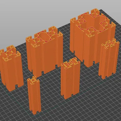 Thanh nhôm định hình 2020 2040 3030 4040 4080 8080 kèm T-nut