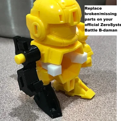 Mô hình B-daman Zero System MK3 (Battle Type IBA Body) - Súng bắn bi